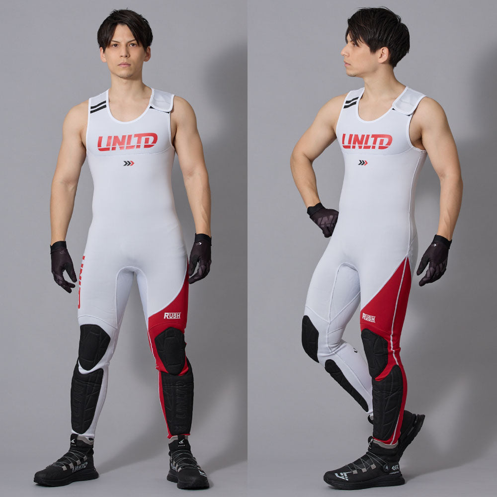 2025新作 UNLIMITED RUSH ロングジョン ウェットスーツ メンズ ジェットスキー パッド付 マリンスポーツ 水上バイク ジェットスキー UWJ0610