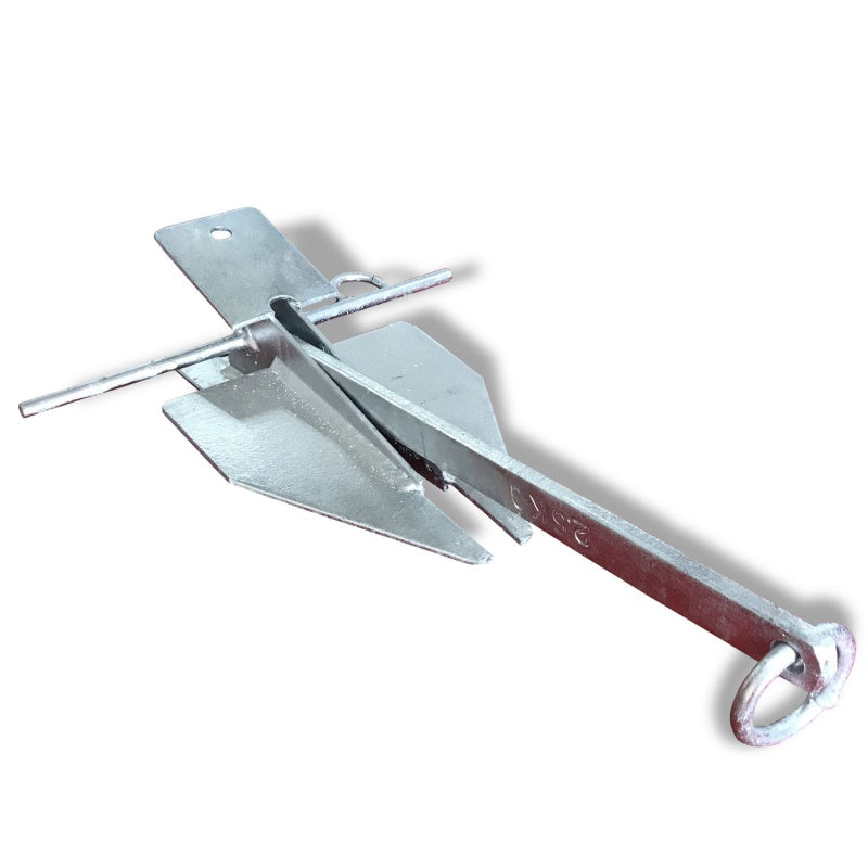 ダンホース型アンカー 溶解亜鉛メッキ加工 【 2.5kg 】 ダンフォース型アンカー ボート 船舶 ボート 水上オートバイ 係船 アンカリング 【 同梱不可 】