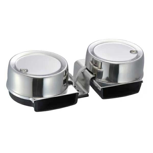 ミニ エレクトリック ホーン  12V  【 ツイン 】 01693