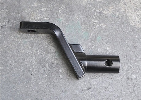 Hitch Ball Mount Slant Type Steel Round Pipe Black Length 210mm Rise 110mm TIGHTJAPAN 0208-12