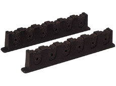 ロッドハンガー6連 / 2個入 壁面取付型 【ロッドの柄の部分と先をしっかり固定】 小型ボート プレジャーボート