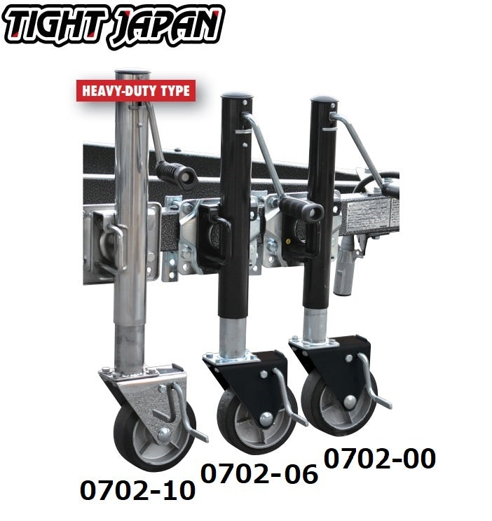 タイトジャパン TIGHTJAPAN ストッパー トレーラージャッキ 【 アルミ 】 最大荷重360kg 800LBS MAX トレーラー部品 0702-00