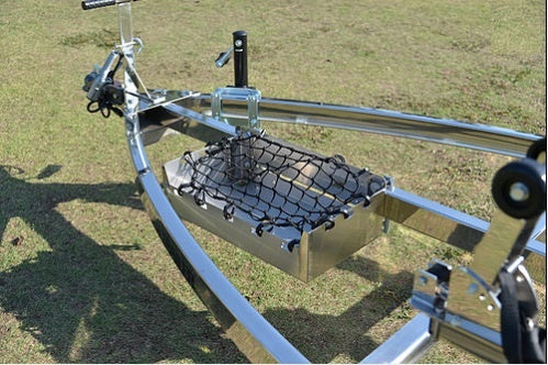 TIGHTJAPAN サイド ストレージ ボックス 【 ステンレス 】 専用ネット付 タイトジャパン純正 MAXトレーラー 0704-22