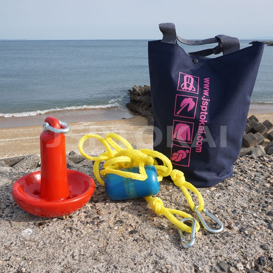 8/9 Set Draft Mushroom Anchor 3kg Rope with Float and Bag Set PVC Coating 10430-RB Mooring Boat