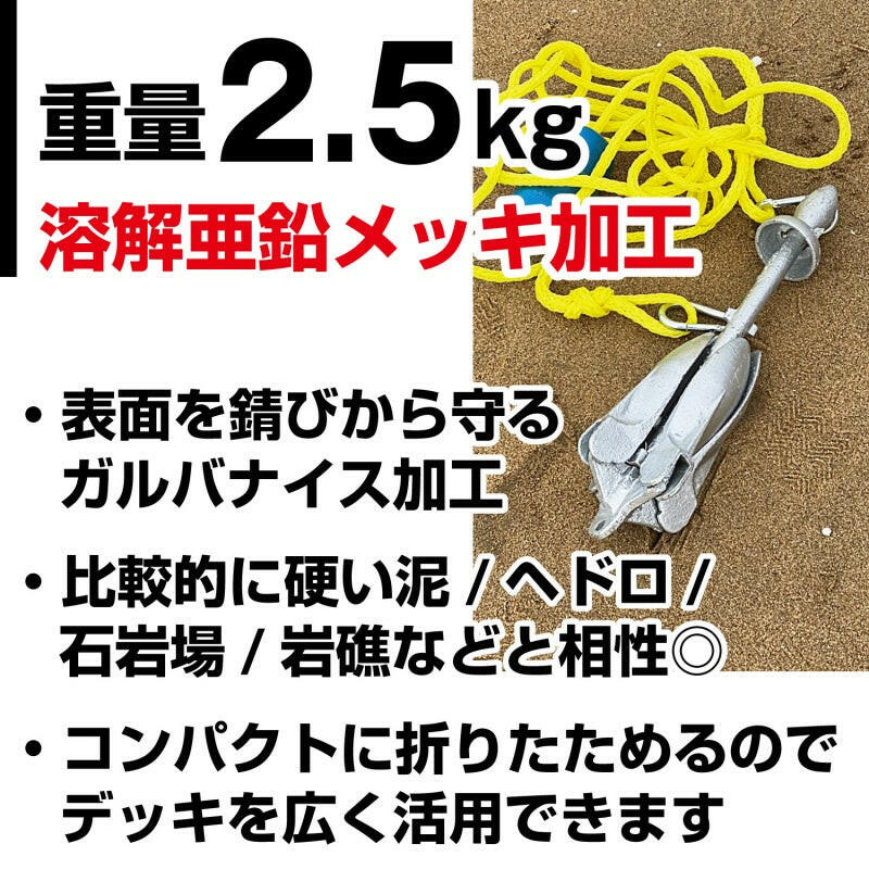 ホールディング アンカー 溶解亜鉛メッキ加工 2.5kg