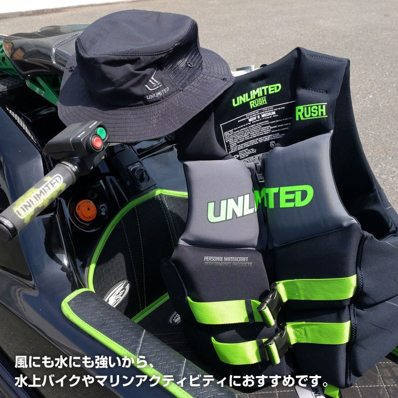 UNLIMITED サーフハットSURF HAT  男女兼用  帽子  フローティングハット UVケア ULH0402