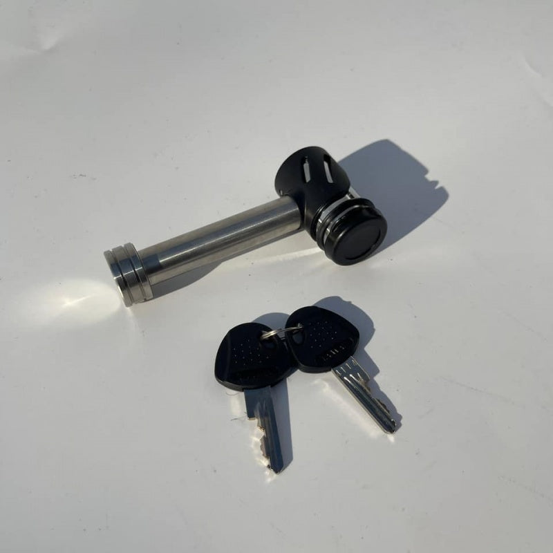 Pole Mount Lock Key Hammer Receiver Lock Safety Parts Stainless Steel Towing Vehicle Safety Key Key Transporter Anti-Theft 207424