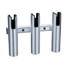 Aluminum Rod Holder 3 Rows Inner Diameter 37Φ Small Boat Pleasure Boat Boat Supplies Fishing Rod
