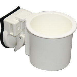 Tsuripita / Cup Holder Wall Suction Cup Mounted Type BM-B5QC-ST White Suction Cup Base Cylindrical Holder Size W88 x D93 x H75