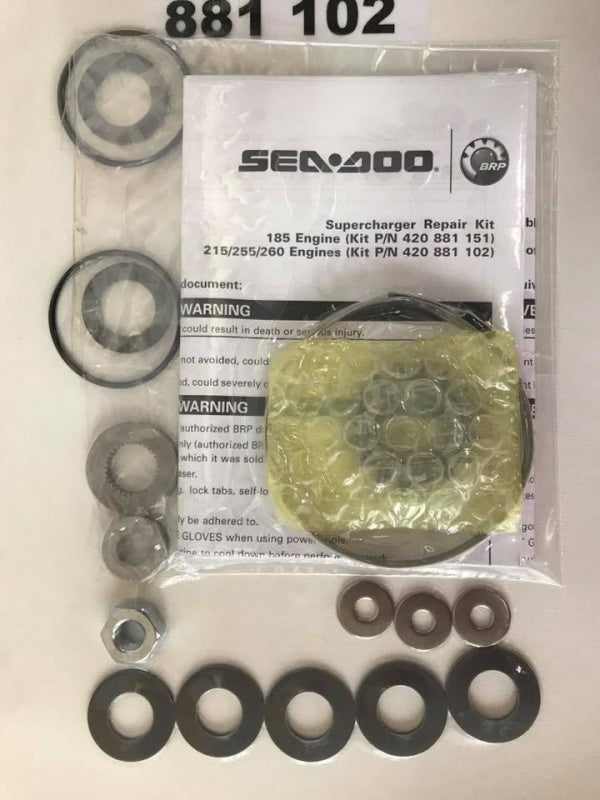 SEADOO 純正品 スーパーチャージャーオーバーホールキット SUPERCHARGER KITSC-IC/HO BRP #420881102