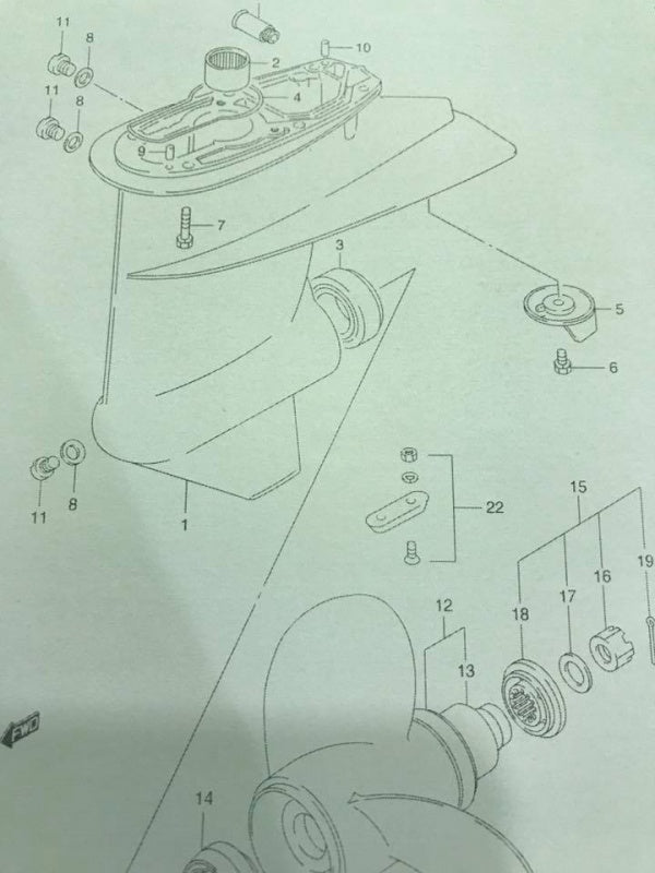 Protection Anode SUZUKI 4 Stroke Suzuki Outboard Motor 55125-95500 Zinc