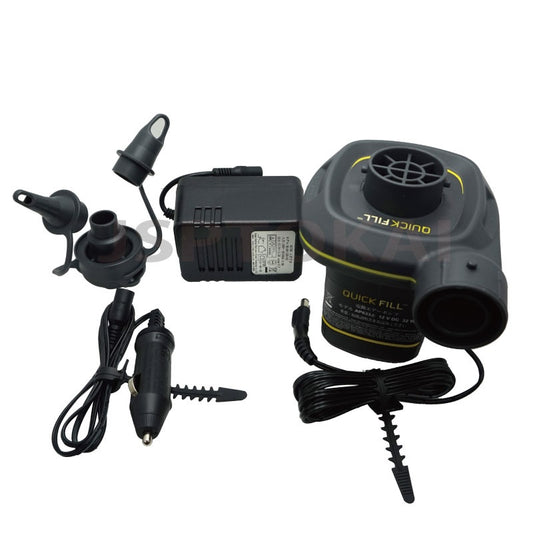 INTEX Quick-Fill 電動エアーポンプ 66631 空気入れ バナナボート ゴムボート チューブ 浮き輪 プール【シガーライター】【100Vコンセント】