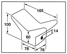 バウガード トレーラーバウガード 50651【ゴム製のため船体に傷がつきにくい】トレーラー部品 ボートトレーラー