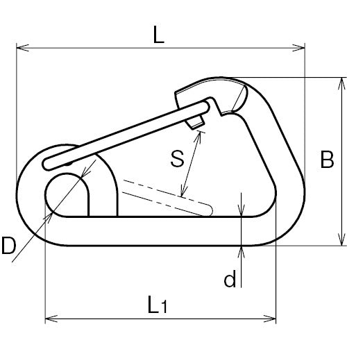 AK hook L type SUS316 Asano Metal Industry Co., Ltd. ASANO