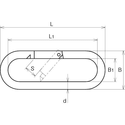 S carabiner stainless steel 10mm SUS304 Asano Metal Industry Co., Ltd. ASANO