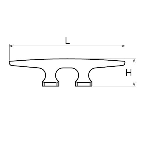 Cleat 100mm SCS14 (SUS316 equivalent) Asano Metal Industry Co., Ltd. ASANO