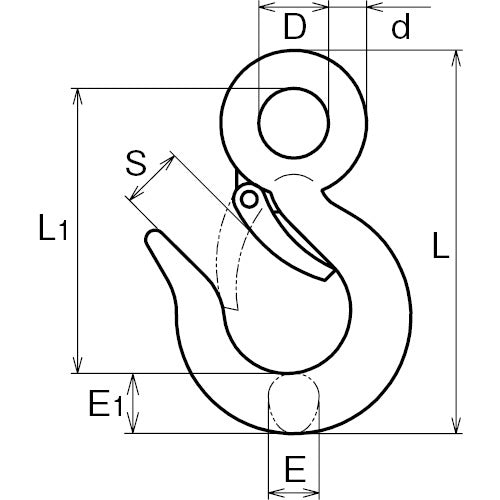 Stainless steel weight hook (forged) 0.5t SUS304 Asano Metal Industry Co., Ltd. ASANO