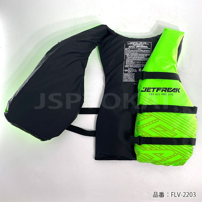 JETFREAK ライフジャケット BATTEREFLY VEST 簡易タイプ ジェットスキー 水上バイク 救命胴衣 ブラック FLV-2203
