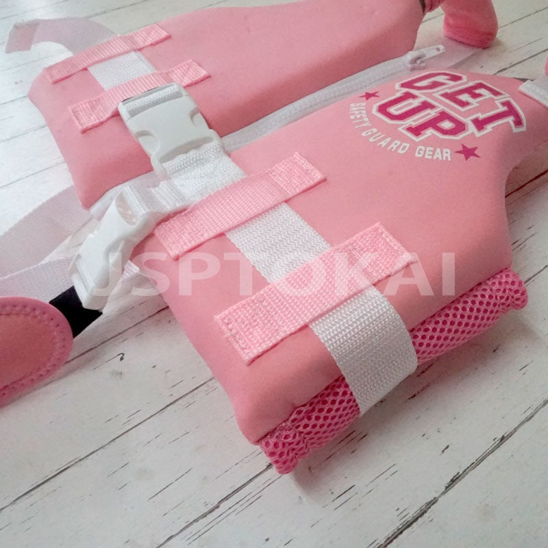 【1980円セール】ライフジャケット こども 女の子 キッズ ライフベスト GETUP GCN-391 ウェット素材 子供 小学生 川遊び ジュニア プール 海水浴 アウトドア 川遊び