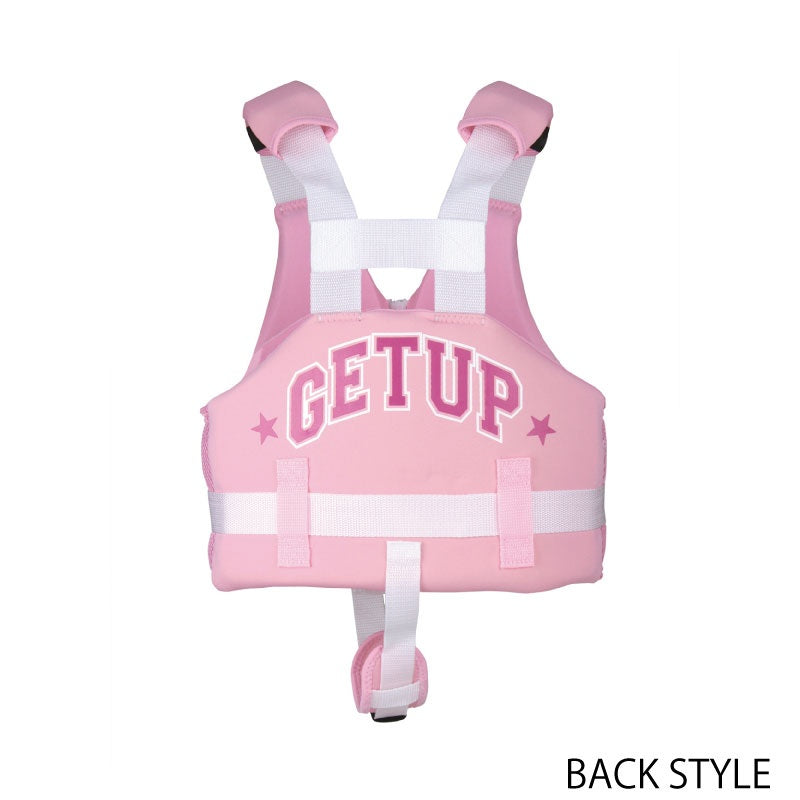 【1980円セール】ライフジャケット こども 女の子 キッズ ライフベスト GETUP GCN-391 ウェット素材 子供 小学生 川遊び ジュニア プール 海水浴 アウトドア 川遊び