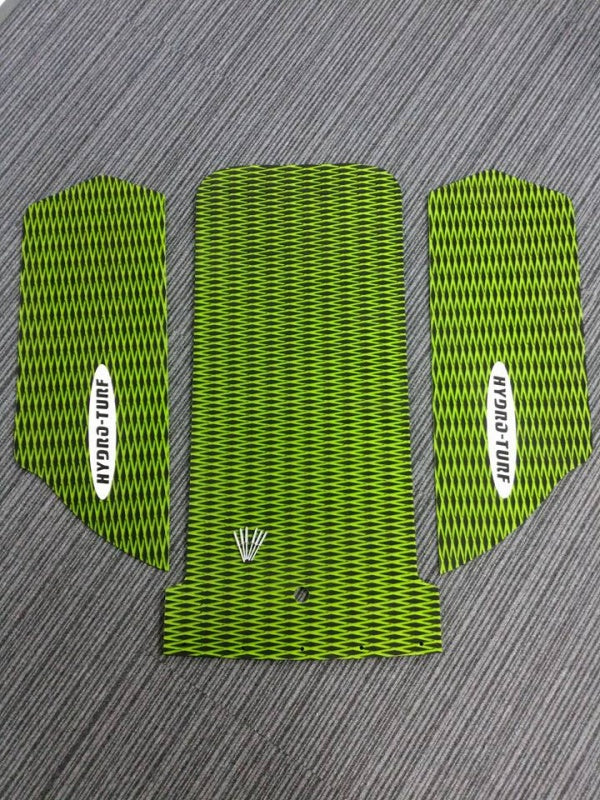 Hydro Turf Deck Mat SX-R1500 Diamond Two Tone Black x Lime Green HT-681 with 3M Seal KAWASAKI KAWASAKI