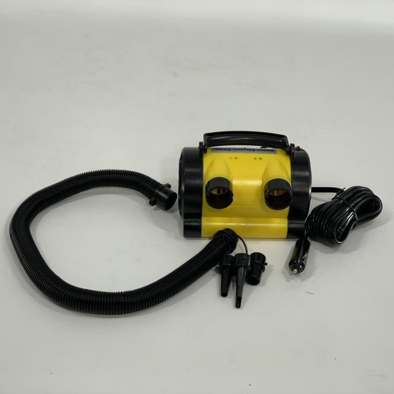 Electric Air Pump Inflator Banana Boat Rubber Boat Tube Float Pool Cigarette Lighter 100V Outlet Home Outdoor Use