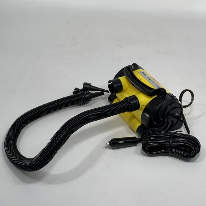 Electric Air Pump Inflator Banana Boat Rubber Boat Tube Float Pool Cigarette Lighter 100V Outlet Home Outdoor Use