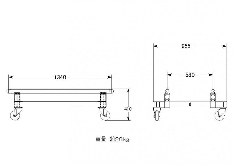 J-209 メンテナンススタンド  70角キャスターハイグレード FACTORYZERO ファクトリーゼロ  展示 台車 ジェットスキー 水上オートバイ 【直送商品】