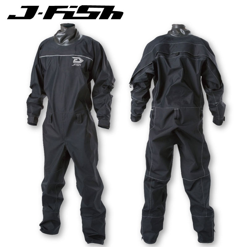 J-FISH ドライスーツ アンクル仕様 ファブリックドライ 男女兼用 完全防水 ラテックスシールド
