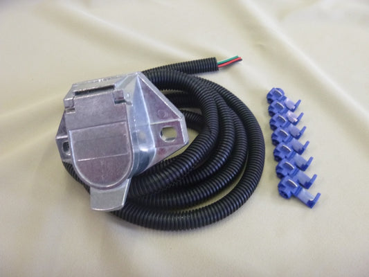 JL2801D Car side electrical wiring connector kit 7-core harness 2m with harness cover Wiring kit Trailer parts Boat trailer
