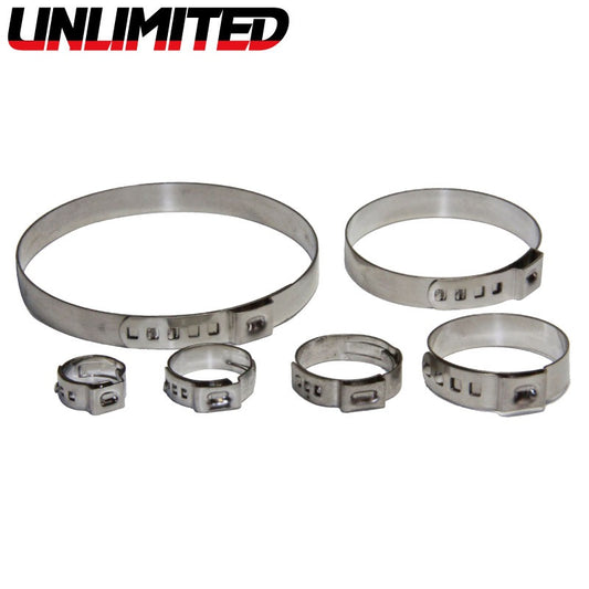 JL51- Stainless Steel Aperture Hose Clamp Exhaust Fitting Watercraft Jet Ski