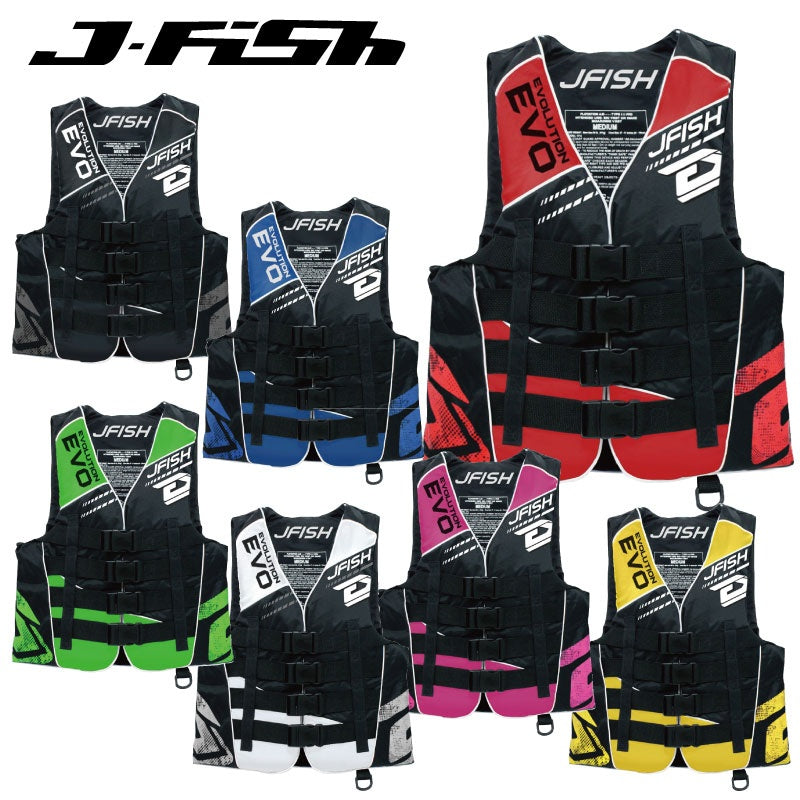 J-FISH ジェイフィッシュ エボリューション EVOLUTION ライフジャケット JCI検査OK ジェットスキー マリンジェット 水上バイク  ライフベスト