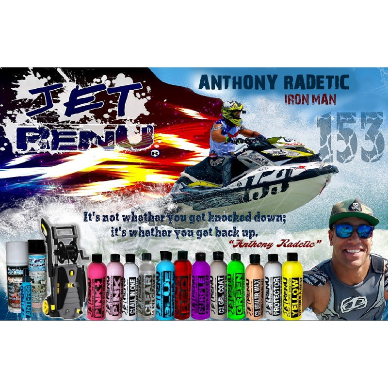 Waterless Detergent Dry Wash JET RENU High Foaming Foam Waterless Cleaner Jet Renu Jet Ski Boats Motorcycles Boats No Water Required Waterless Cleaning Spray Type