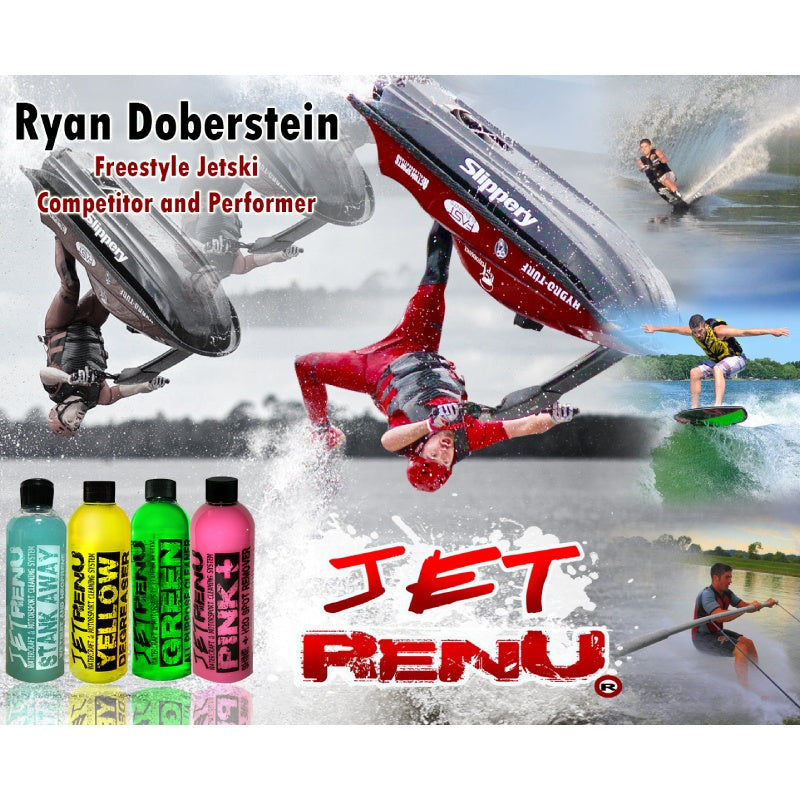 JETRENU Oil Cleaner Oil Stain Degreaser YELLOW JETRENU Personal Watercraft Jet Ski Watercraft Boat Ship Motorcycle Boat Cleaner JR-1011