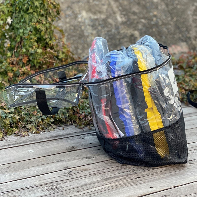 【JSPTOKAIオリジナル】 クリアラージバッグ 56リットル 透明 収納力大 ライフジャケット ビーチバッグ BAG 鞄 マリンスポーツ アウトドア  カバン