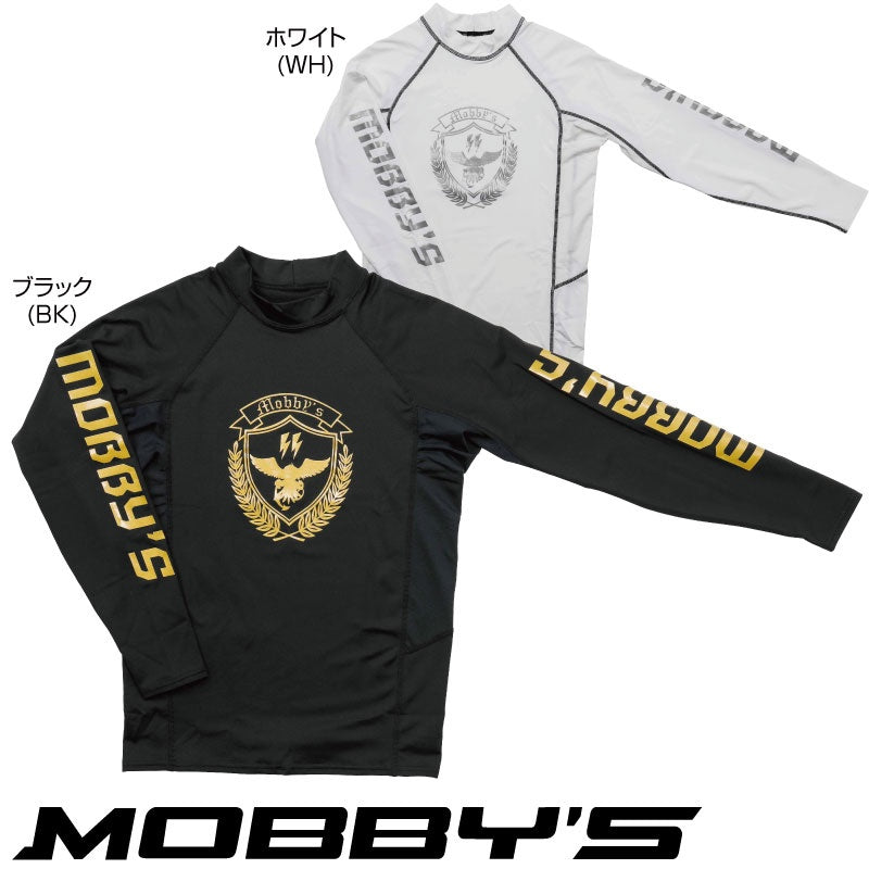 【50%ОFF】ラッシュガード メンズ モビーズ MOBBYS UVガード 長袖 UVケア 水上バイク ウエイクボード サーフィン ジェットスキー 紫外線防止 OA-3600