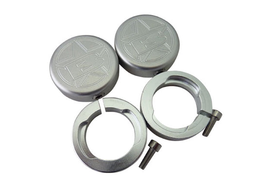 ODI exclusive grip lock ring and end cap set silver ODI-LRCA-SL Blown handle grip optional parts