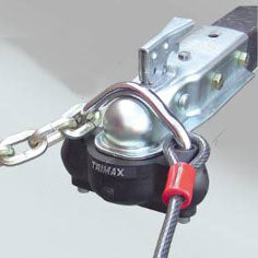 Trailer lock UMAX100 30391 Safety Trailer parts Towed vehicle Safety Key with key Transporter TRIMAX