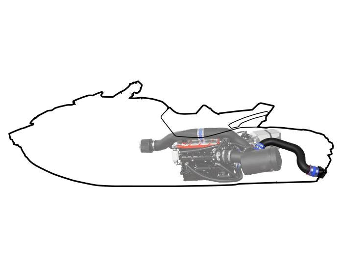 Rear Exhaust Kit RXT-X 300('18-) / GTX LIMITED 300('18-) / WAKE PRO 230('18-) SEA-DOO RS15120-1 RIVAracing