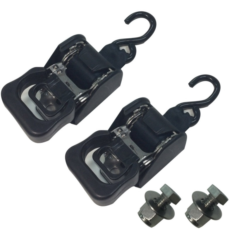 Trailer Retractable Transom Tie Down Stainless Steel Set of 2 Stainless Steel New Product Transom Tie Down Belt Ratchet RTD178SS