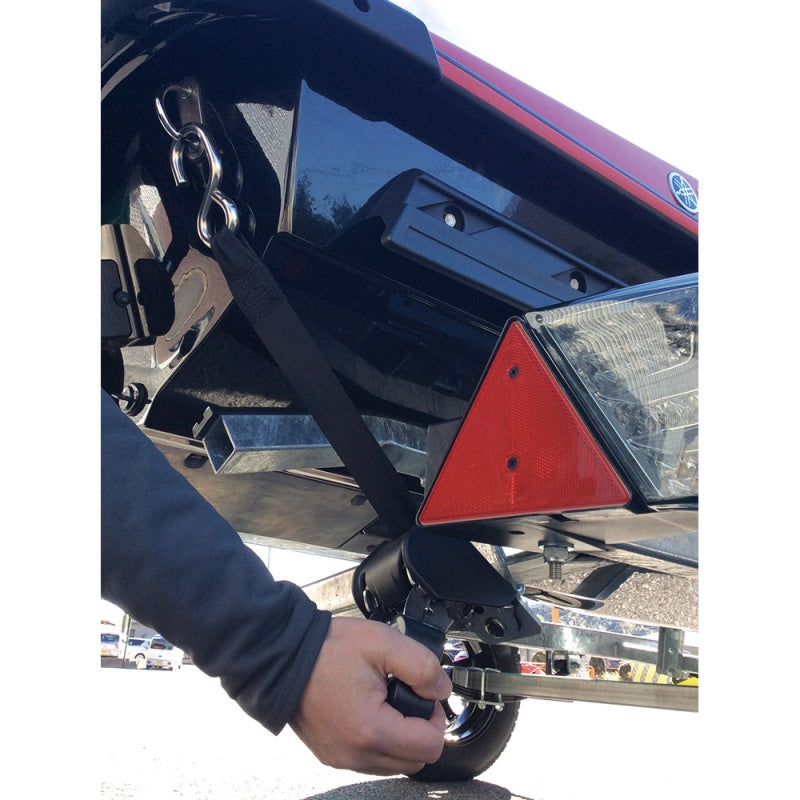 Trailer Retractable Transom Tie Down Stainless Steel Set of 2 Stainless Steel New Product Transom Tie Down Belt Ratchet RTD178SS