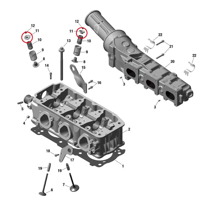 SGS SEADOO valve spring tensioner Sea-Doo 4-stroke OEM part number #420254283 Aftermarket part OEM parts SGS11001