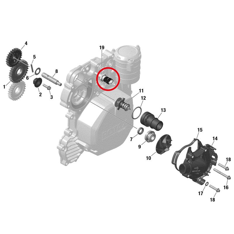 SGS SEADOO Temperature Sensor S Connector Sea-Doo Genuine Part Number #278002895 Aftermarket Parts OEM Parts SGS23001