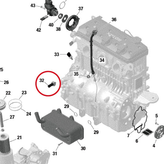 SGS Oil Pressure Switch for SEADOO Genuine Part Number #420256919 Aftermarket Parts OEM Parts SGS23002