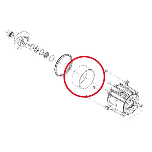 SGS SEADOO Wear Ring 161mm Pump 300/230 HP Sea-Doo Genuine Part Number #267000917 Aftermarket Parts OEM Parts SGS44004