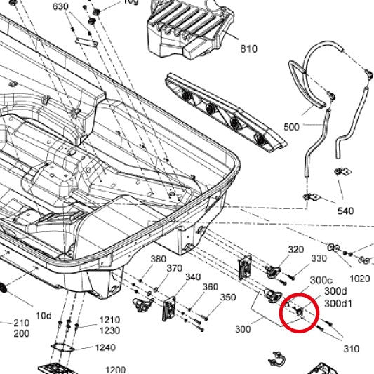 SGS SEADOO drain plug, equivalent to genuine part number #292002022, drain plug, aftermarket part, OEM part, parts SGS49002