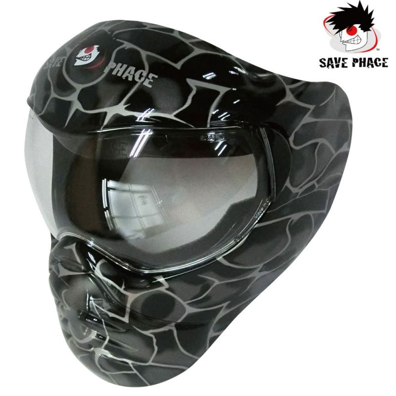 SAVEPHACE SP2 Series Graphic Survival Game Sports Utility Mask, Water-Resistant and Windproof, Clear Lens SAVEPHACE