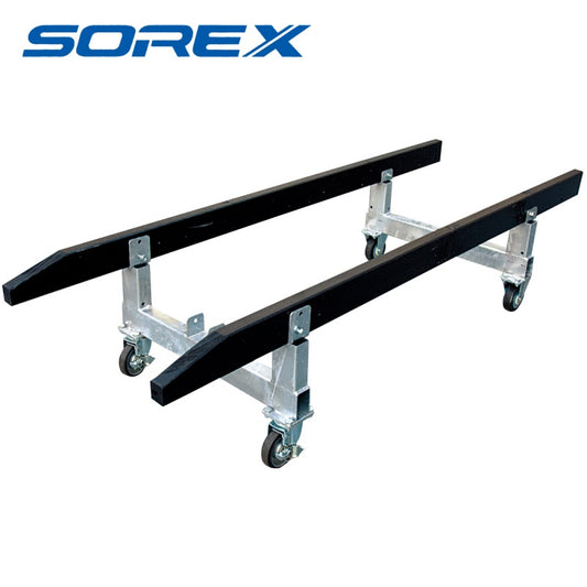 船台 固定キャスター×自在キャスター SOREX ソレックス SRX-057-3 トレーラー 台車 メンテナンス スタンド 【直送商品/配送先限定】