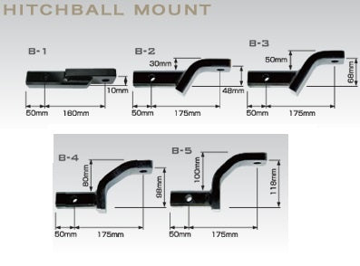 SOREX ヒッチ ボールマウント / スチール 角タイプ 専用 / ソレックス 純正 ヒッチレシーバー トレーラー部品 SRX-080