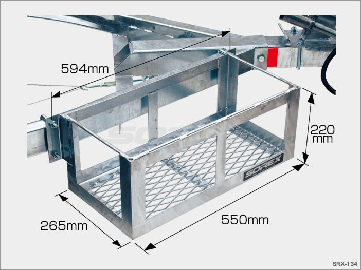 SOREX multi-storage BOX side frame luggage compartment SRX-134-01 genuine